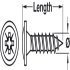 Spax Screw, Flange Head, PZ, Fully Threaded, 4.0 x 30 mm - view 2