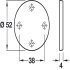 Escutcheon D52mm Blank 316 SSS - view 2