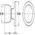 Entrance Lock Knob Set 70mm Steel SB - view 2