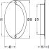 Flush Pull Handle D90mm 316 PSS - view 2
