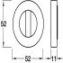 RO12 Escutcheons D52mm WC Set Zinc Alloy BN - view 2