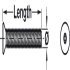 Machine Screw, Countersunk Head, 6-Lobe, M6 x 25 mm, TS30 - view 2