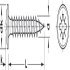 Hospa Flat Head Screw, PZ, Fully Threaded, Galvanized, 4.0 x 30 mm - view 2