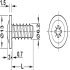 Panel Mounting Screw, Flat Head, PZ, Fully Threaded, Ø 5 mm Drill Hole, 27.5 mm - view 2