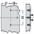Tiomos 155D Hinge/Plt Set Clk 3prt Hos - view 3