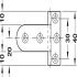 Butt Hinge Neuform Brass for Overlay Doors For door thickness 19-20 mm for side panel thickness from 17 mm polished nickel plated - view 3