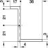 Butt Hinge Neuform Brass for Overlay Doors For door thickness 19-20 mm for side panel thickness from 17 mm polished nickel plated - view 4