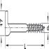 Screw Hook with Cross Slot Hook length 80 mm thread Ø 5.8 mm - view 2