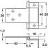 Flush Hinge Cranked Non Mortice Steel Non mortice for medium duty applications Zinc plated - view 2