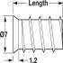 Varianta Screw, Countersunk Head, PZ2, Ø 5 mm Hole, 13.5 mm - view 2