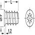 Varianta Screw, Countersunk Head, PZ2, Ø 5 mm Hole, 13.5 mm - view 3