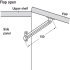Lid Stay 150mm LH w Guide Slot SNP - view 4