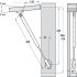 Automatic Opening Lid Stay for Wooden/Aluminium Frame Doors Length 355 mm 120N - view 3