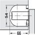 Chest Lid Hinge for Medium Sized Lids Opening angle 105° Black - view 3