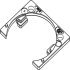 Linear Adaptor Plate for Tiomos Flap Hinge Tiomos Night - Anthracite 348.78.341