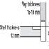 90D Plano Medical Flap Hinge Zinc Alloy/Brs NP - view 4
