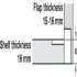 90D Plano Medical Flap Hinge Zinc Alloy/Brs NP - view 5