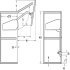 Bi-Fold Lift Up Fitting Set for 2-Piece Wooden Flaps Free Fold For cabinet height 720 mm 800/1000 mm general door width for 8.5-14.4 kg flap weight 3 connecting hinges included grey - view 3