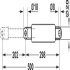 Gas Piston for Bed Weight 50-100 kg Pushing Force 900-1900 N Foldaway Bed Fittings For end mounting beds Bed weight 80 kg pushing force 1500 N - view 2