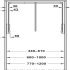 Pull Down Wardrobe Rail for Installed Height 850 mm 2004 Steel wardrobe rail plastic pull rod housing and connecting parts For internal cabinet width 600-1000 mm white steel rail white plastic housing and connecting parts white pull rod - view 3