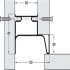 Gola System E Profile Vrt End 2.4m Aluminium Silver - view 3