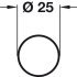 WithRobe Rail D25x0.5x870mm Steel CP - view 2