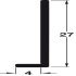 Edge Profile for Alusplash™ Splashbacks 800 mm - Anthracite - view 3