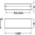 Lister Trim Handle Aluminium Bru Nickel 256mm Fixing Centres - view 2