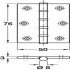 Butt Hinge Ball Bearing 76 x 50 mm Brass Satin chrome plated - view 2
