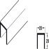 Bottom Channel for Sliding and Folding Interior Doors Hawa-Junior/Häfele Telescopico Top hung system Length 2500 mm 940.41.250