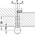 Butt Hinge 102 x 76 mm Grade 304 Stainless Steel size 101 mm Rising hinge clockwise closing satin - view 3
