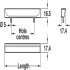 Hide Inset Handle Zinc Alloy Matte Black 128mm Fixing Centres - view 2