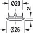 Econo Deadbolt Rim Lock BS25mm KA DR - view 3