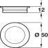 Inset Handle Zinc Alloy Ø 50 mm Indre Polished chrome - view 2