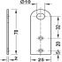 Safe Deposit Box Lock 70x25x18mm Steel Galvanised - view 4