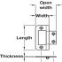 104 Hurlinge Flush 63x43mm M.Steel BZ - view 2