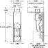 Lvr Act Flushbolt 203x19x38mm Brs SNP - view 3