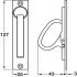 Pull Handle Edge Flush Brass Suitable for timber sliding doors Antique brass - view 2