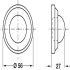Startec Wall Bumper D56x27mm Rub/Stainless Steel SSS - view 2
