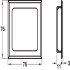 Pull Handle Flush Square Brass Suitable for timber sliding doors Satin nickel - view 2