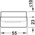 Furniture Glide D55x23mm ScrFix Plastic Black - view 3