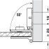 170D Glass Door Hinge Set Zinc Alloy CP - view 5