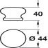 CrossGrain Knob Unfin Oak D44mm - view 2