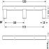 Bar Handle Aluminium Fixing Centres 160-1178 mm Graf 2 Stainless steel effect length 1200 mm hole centres 1178/589 mm - view 4