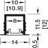 Loox5 1104 Profile 3.0m Aluminium/Plastic Opl/Silver - view 4