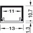 Loox5 2101 Profile SM 3.0m Aluminium/Plastic OplBlk - view 4
