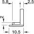 Loox5 1106 Profile Rectangle Endcaps Plastic Silver x10 - view 2
