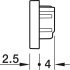 Loox5 2102 Profile Endcaps SM Plastic Silver - view 2
