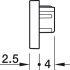 Loox5 2101 Profile Endcaps SM Plastic Black - view 2