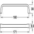 Este Pull Handle Zinc Alloy Bru Nickel 160mm Fixing Centres - view 2